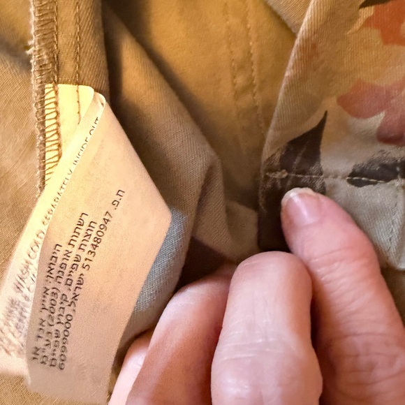 Amanda Green Floral Utility/Army Jacket-Size Large - Picture 9 of 9